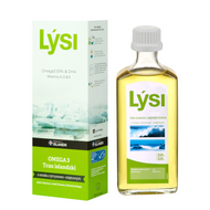 Tran islandzki Lysi o smaku cytrynowo-miętowym, 240 ml