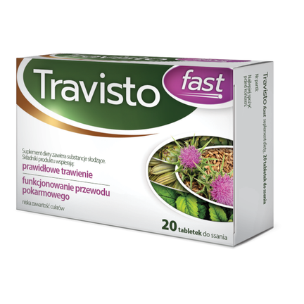 Travisto Fast, 20 tabletek do ssania - zdjęcie produktu