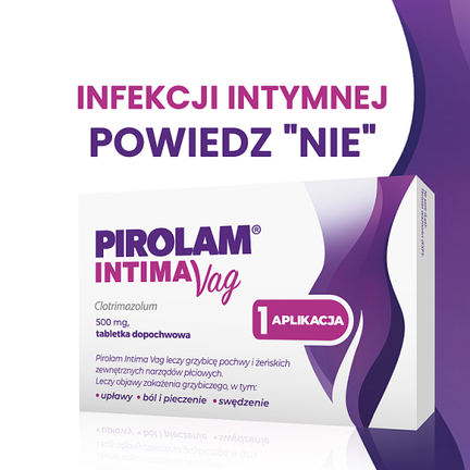 Pirolam Intima Vag 500 mg, 1 tabletka dopochwowa  - Dorosły, Młodzież