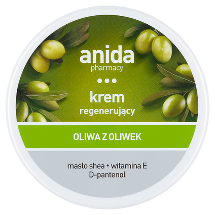 SCAN-ANIDA Anida, krem regenerujący - oliwa z oliwek, 125 ml — Składniki i ocena