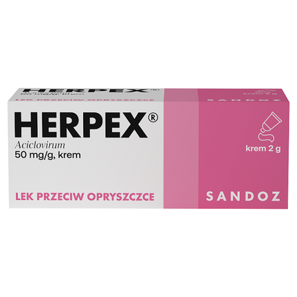 Herpex 50 mg/g, krem 2 g - zdjęcie produktu