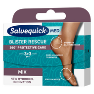 Salvequick Blister Rescue, plastry na pęcherze palców i pięt, 6 sztuk