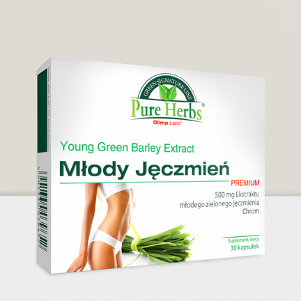Młody Jęczmień Premium, 30 kapsułek - SUPLEMENT DIETY