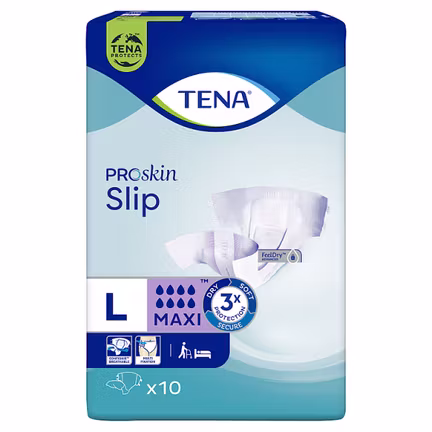 Pieluchomajtki, Tena Slip Maxi, rozmiar L, 10 sztuk - zdjęcie produktu