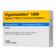 Vigantoletten 1000, 100 tabletek (import równoległy Delfarma)