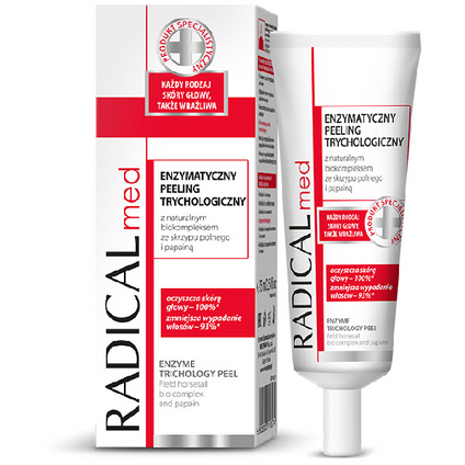 IDEEPHARM Radical med, enzymatyczny peeling trychologiczny, 75 ml — Składniki i ocena