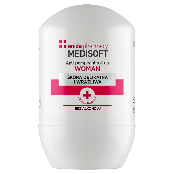 Medi soft woman antyperspirant, roll-on, 50 ml