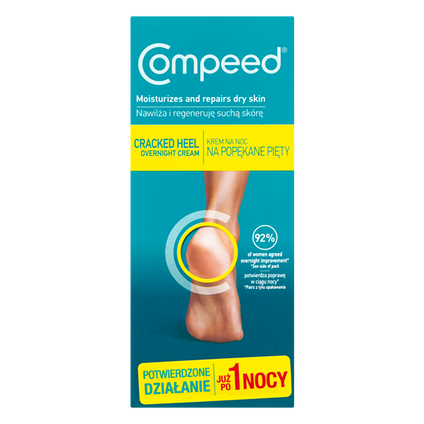 JOHNSON &amp; JOHNSON Compeed, krem na popękane pięty, na noc, 75 ml — Składniki i ocena