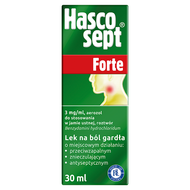 Hascosept Forte, lek na ból gardła, spray, 30 ml