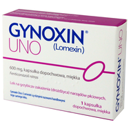 Gynoxin Uno 600 mg, globulka dopochwowa, 1 sztuka (import równoległy Pharmapoint)