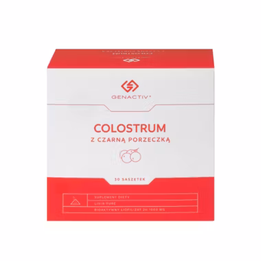Colostrum z czarną porzeczką Genactiv, 30 saszetek