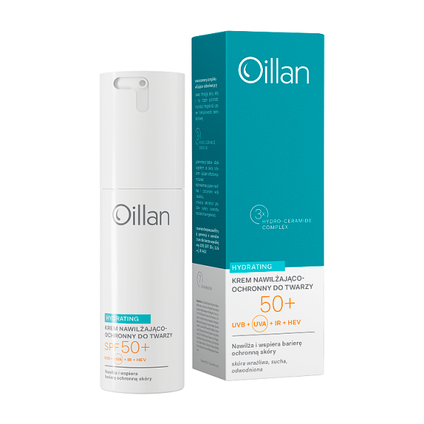 OCEANIC Oillan Hydrating, krem nawilżająco-ochronny do twarzy SPF50+, 50 ml — Inhaltsstoffe i ocena