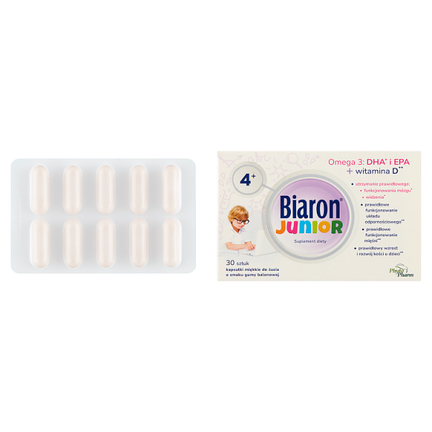 Biaron Junior, 30 kapsułek do żucia - zdjęcie produktu