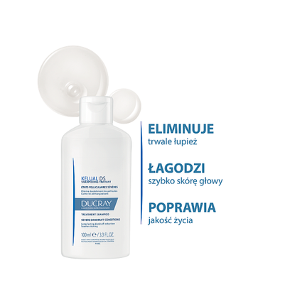 Ducray Kelual DS, szampon przeciwłupieżowy, 100 ml - Dorosły