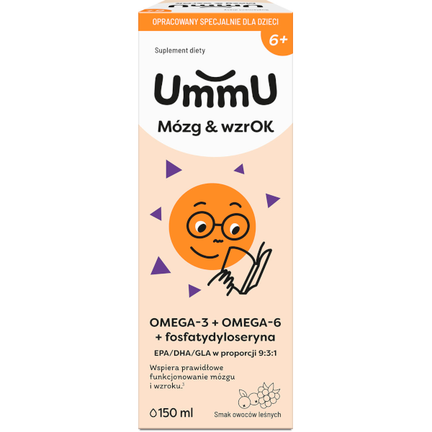 UmmU Mózg & Wzrok 6+, płyn, 150 ml - zdjęcie produktu