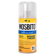 Mosbito suchy spray odstraszający komary i meszki, 100 ml