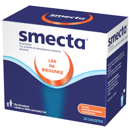 Smecta, proszek do sporządzania zawiesiny doustnej, 30 saszetek - zdjęcie produktu