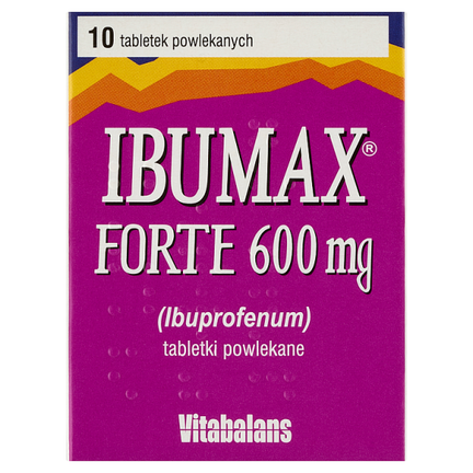Ibumax Forte 600 mg, 10 tabletek powlekanych  - zdjęcie produktu