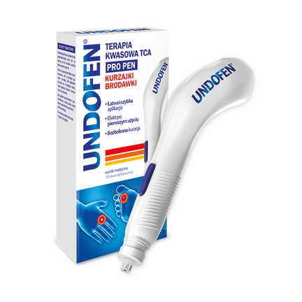 Undofen Pro Pen Terapia Kwasowa TCA, żel na kurzajki w aplikatorze - WYRÓB MEDYCZNY