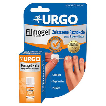 URGO Filmogel Zniszczone Paznokcie przez grzybicę i urazy, 3,3 ml - zdjęcie produktu