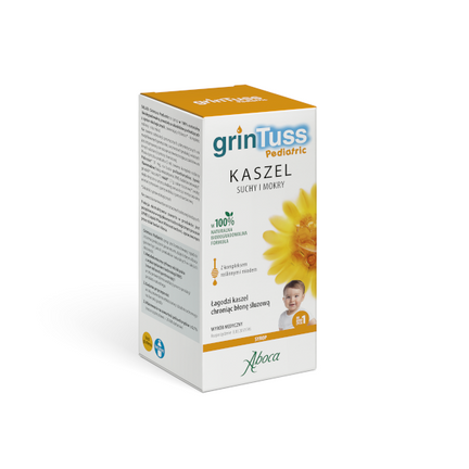 GrinTuss Pediatric, syrop dla dzieci na kaszel suchy i mokry, 180 g - zdjęcie produktu