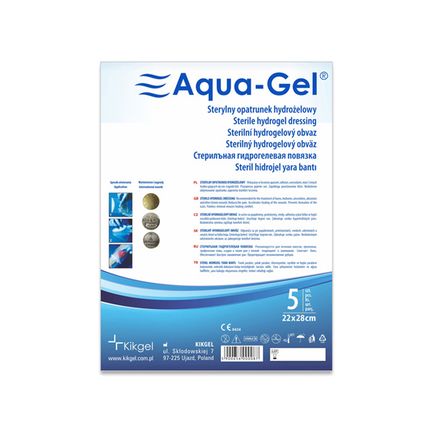 Aqua-Gel, 22 cm x 28 cm, opatrunek hydrożelowy, 1 opatrunek - zdjęcie produktu