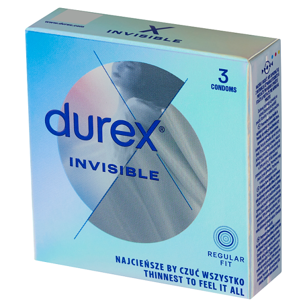 Prezerwatywy Durex Invisible dla większej bliskości, 3