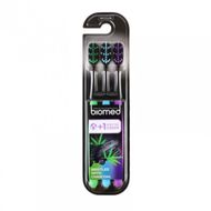 Biomed, szczoteczki do zębów z węglem aktywnym, 3 sztuki