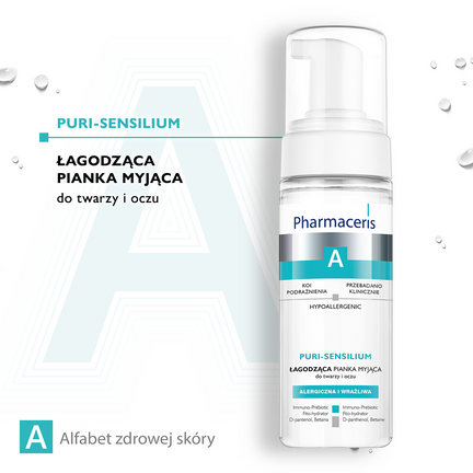 Pharmaceris A Puri-Sensilium, łagodząca pianka myjąca do twarzy i oczu, 150 ml - DR IRENA ERIS S.A