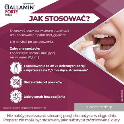 Ballamin Forte, spray, 15 ml - Układ nerwowy