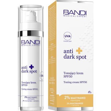 BANDI COSMETICS Bandi Medical Expert Anti Dark Spot, tonujący krem SPF 50, 50 ml — Inhaltsstoffe i ocena