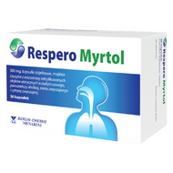 Respero Myrtol 300 mg, 50 kapsułek dojelitowych, miękkich