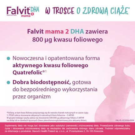 Falvit Mama 2 DHA, 30 kapsułek - 5397258000902