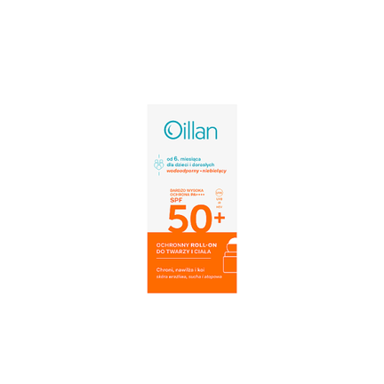 Oillan Sun, roll-on do twarzy i ciała, 50 ml - KOSMETYK