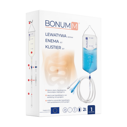 Bonumm Lewatywa, kompletny zestaw akcesoriów do lewatywy, 1 sztuka - zdjęcie produktu