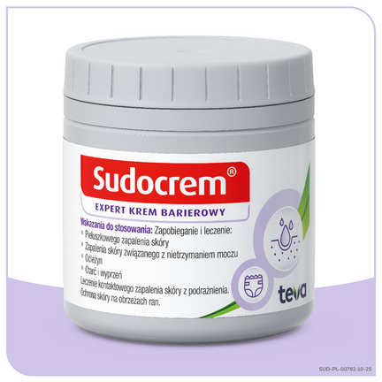   Sudocrem Expert, krem barierowy, pieluszkowe zapalenie skóry, otarcia, 125g  - Ochronne, Łagodzące