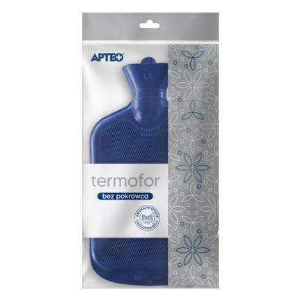 APTEO, Termofor gumowy bez pokrowca, 2 l - zdjęcie produktu