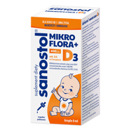Sanostol Mikroflora+D3, krople, 8 ml