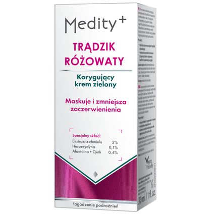 AVA Medity+ krem na trądzik różowaty, 30ml — Inhaltsstoffe i ocena