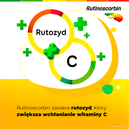 Rutinoscorbin, 90 tabletek powlekanych - PRODUKT LECZNICZY NIEREFUNDOWANY OTC