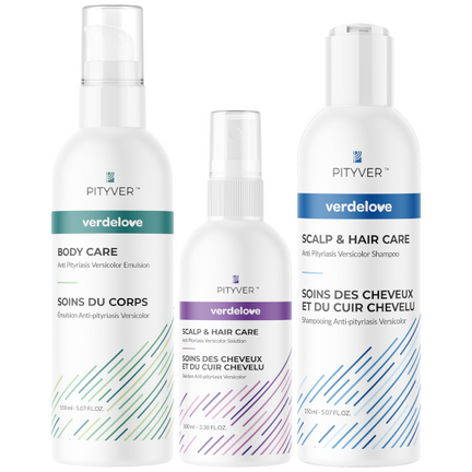Verdelove Pityver, szampon + emulsja + płyn do skóry głowy, zestaw - zdjęcie produktu