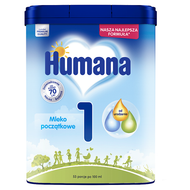Humana 1, mleko początkowe od urodzenia, 750 g