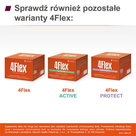 4Flex, smak czarnej porzeczki, 30 saszetek - Uzupełniające dietę, Wspierające