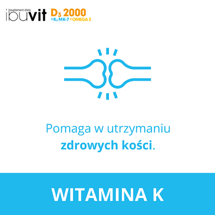Ibuvit  D3 2000 + K2 MK-7 Omega 3, 30 kapsułek - MEDANA PHARMA