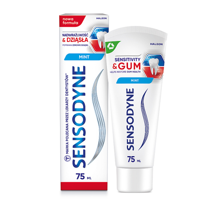 Sensodyne Nadwrażliwość i Dziąsła, pasta do zębów, 75 ml - Czyszczące