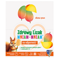 Zdrowy Lizak Mniam-Mniam, smak mango, 40 sztuk