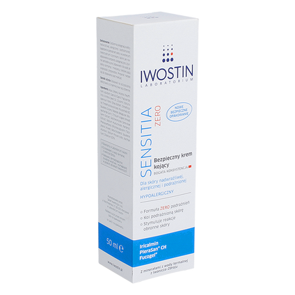 SANOFI AVENTIS Iwostin Sensitia Zero, krem kojący bogata konsystecja, 50 ml — Składniki i ocena