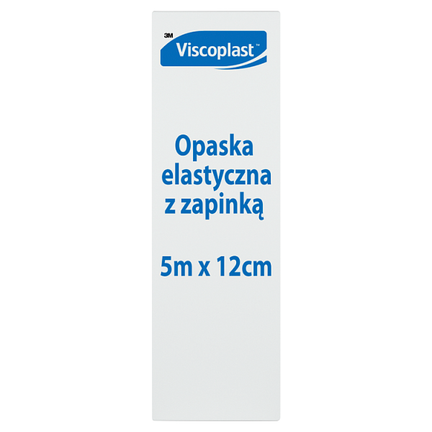 Opaska elastyczna z zapinką Viscoplast, 12 cm x 5 m - zdjęcie produktu