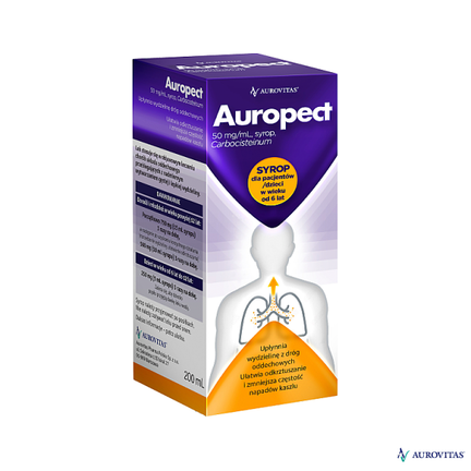 Auropect, 50 mg/ml, syrop, 200 ml - zdjęcie produktu