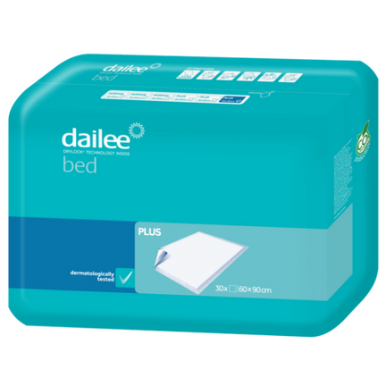 Podkład higieniczny Dailee Bed Plus 60 cm x 90 cm, 30 sztuk - zdjęcie produktu